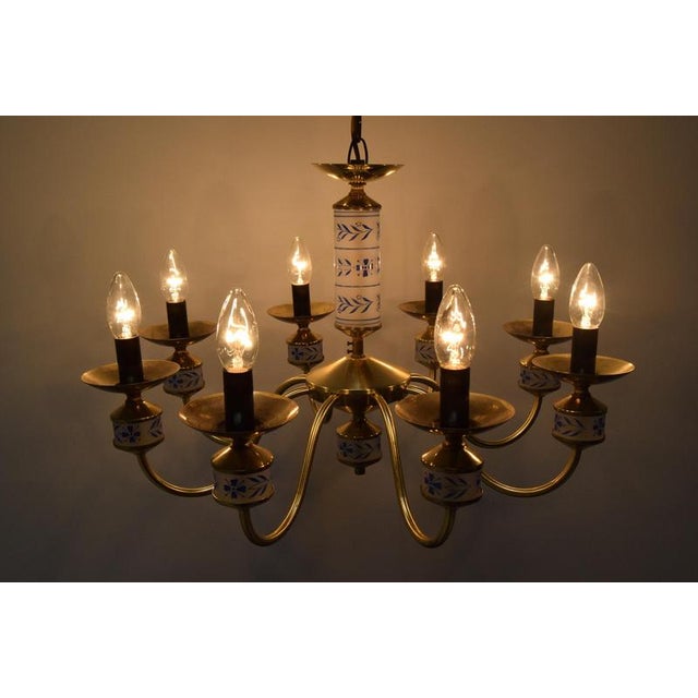 Mid-Century Chandelier by Kamenicky Senov, Czechoslovakia, 1970s For Sale - Image 13 of 15