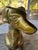 Brass Midcentury Solid Brass Sitting Dog Statue For Sale - Image 8 of 11