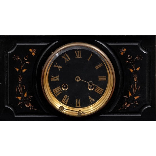 French French Patinated Bronze and SChariot Clock For Sale - Image 3 of 5