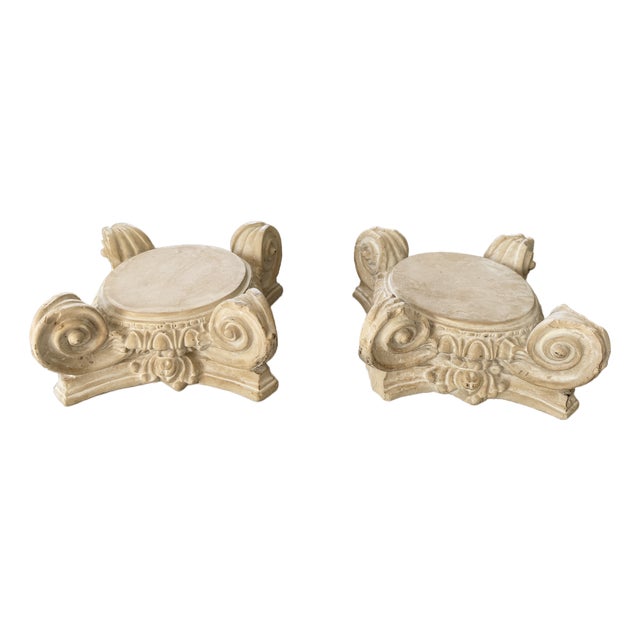 Pair of Vintage Plaster Risers For Sale
