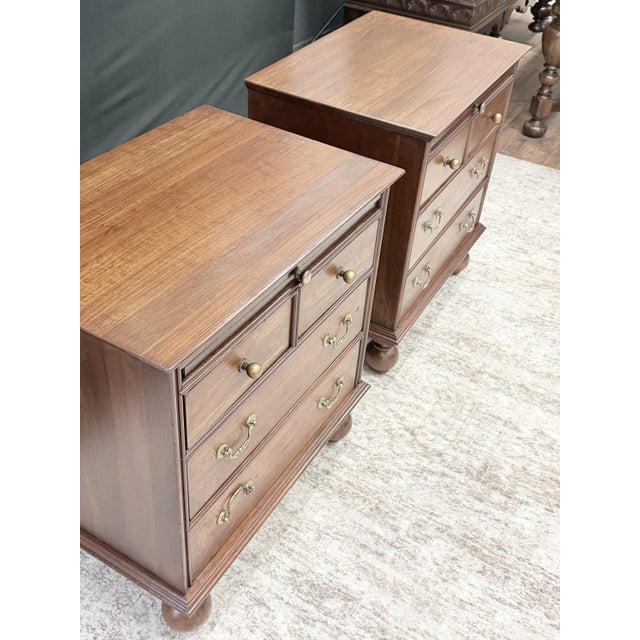 A matched pair of Bob Timberlake nightstands by Lexington Furniture Industries — model 833-621 from the Carolina Night...