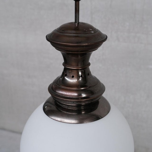 Italian Brass and Glass Pendant Light by Luigi Caccia Dominioni For Sale - Image 6 of 8