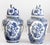 Large Mid-Century Dutch Delft Lidded Ginger Jars Vases - A Pair For Sale - Image 14 of 14