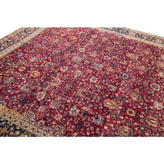 Early 20th Century 20th Century Tabriz Wool Rug For Sale - Image 5 of 8