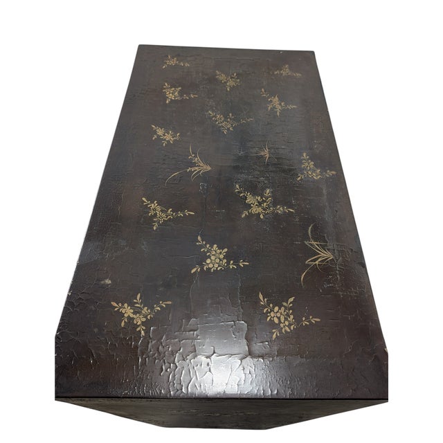 Black Handcrafted Chinese Bar Cabinet with Lighting For Sale - Image 8 of 18