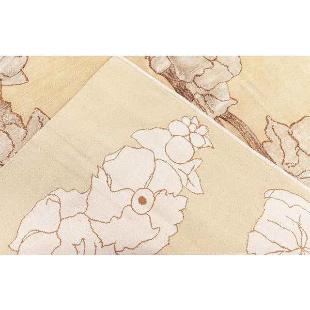 Textile Modern Napa Vines Handmade Wool Rug by Doris Leslie Blau For Sale - Image 7 of 7