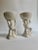 Mid 20th Century Cream Ceramic Cherub Vases Candle Holders - A Pair For Sale - Image 13 of 13