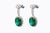 9.65 carats Natural Zambian Emerald Earring with 2.42 cts diamond and 14k Gold For Sale - Image 4 of 6