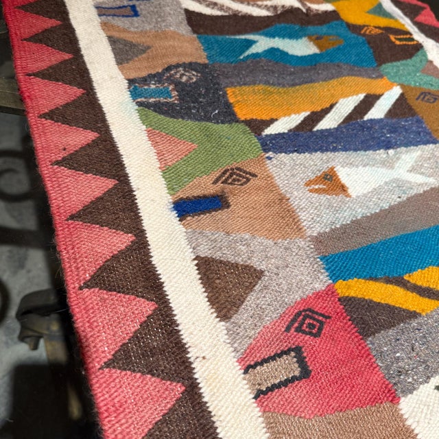 Blue 1960s Wall Art Hand-Woven Fish Tapestry Pair For Sale - Image 8 of 12