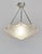 André Neut A very nice French art deco pendant made around 1930 in nickel plated bronze or solid brass holding a bowl in...