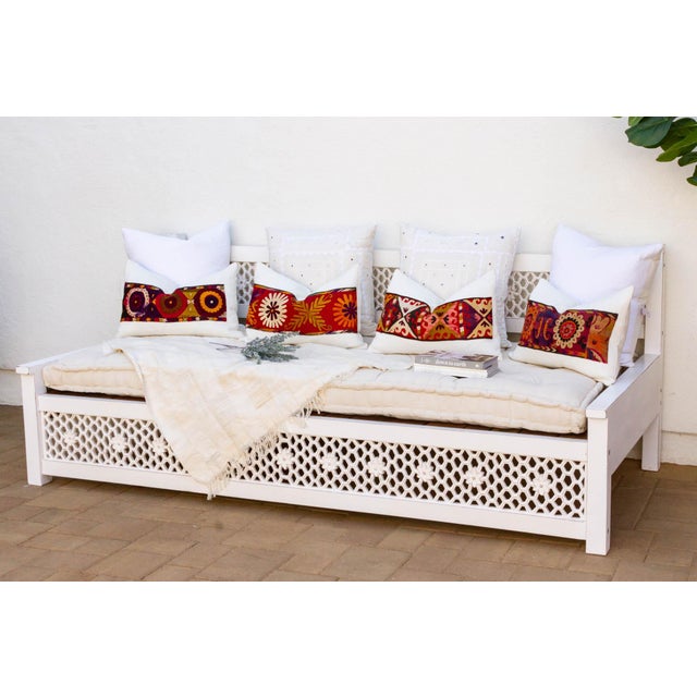 Moroccan Moroccan Floral Large Lounge Daybed For Sale - Image 3 of 12