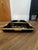Mid 20th Century Vintage Japanese Black Lacquer Serving Trays For Sale - Image 5 of 12
