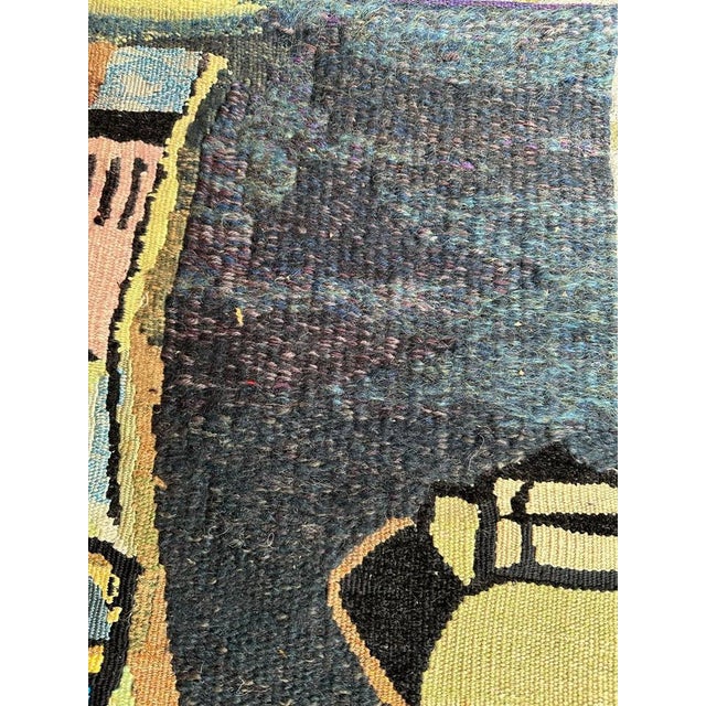 Modern Mid-Century French Aubusson Tapestry by Chantal Aynes, 1960s For Sale - Image 3 of 18