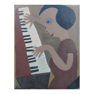 Lost in the Keys, David Akolo (2025), Acrylic on Canvas For Sale