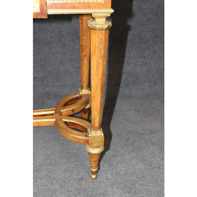 Rouge Marble Jewelery Quality Bronze Secretary Desk by Jules Piret For Sale - Image 10 of 17