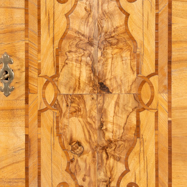 18th Century German Baroque Inlaid Marquetry Secretary Bureau For Sale - Image 9 of 16
