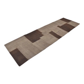 Decorative Vintage Hemp Kilim Runner For Sale
