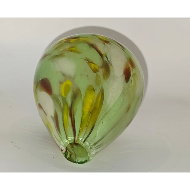 Early 20th Century Pearlessence Hand-Blown Confetti Art Glass Bud Vase or Reed Diffuser For Sale - Image 5 of 8