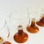 Glass German Roemer Coupe Wine Glasses With Amber Stems - Set of 4 For Sale - Image 7 of 8