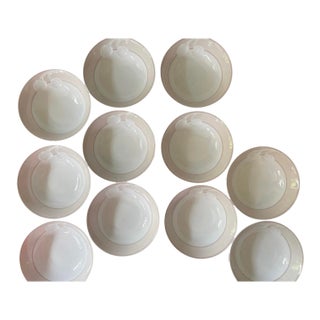 1950s Chloe Paris Fleuron Pink 6 1/8” Bowls Hutschenreuther - Set of Eleven (11) For Sale