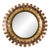 Curtis Jeré Mixed-Metal "Eyelash" Sunburst Mirror For Sale