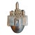 Vintage Sterling Silver 925 Jerusalem Cityscape Dreidel Sevivon Judaica 40g For Sale