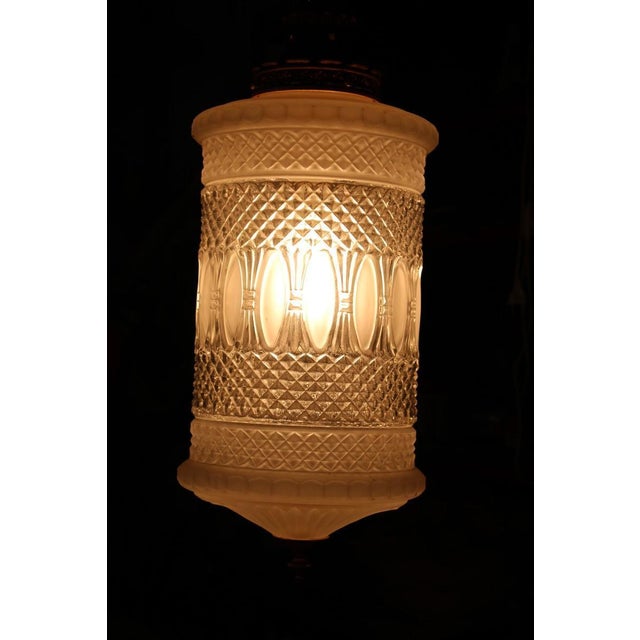Gold Lantern in Engraved Crystal and Brass, Italy, 1950s For Sale - Image 8 of 18