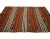 Orange Striped Ebroidered Kilim Rug For Sale - Image 4 of 7