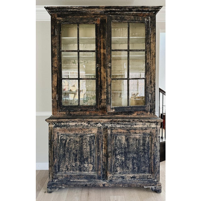 An incredibly large and rare piece that is the first of its kind we have sourced. This antique French buffet cabinet...