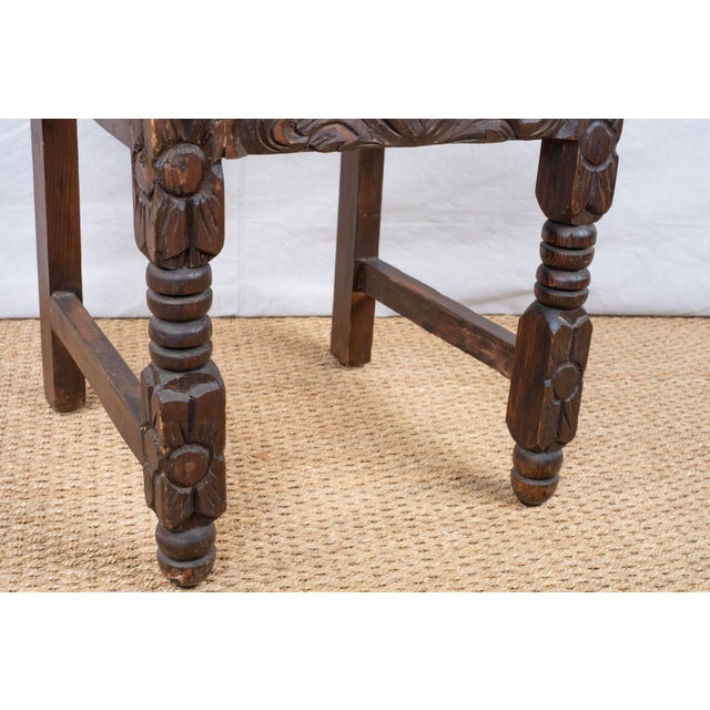 Pair of Antique Spanish Side Chairs For Sale In San Diego - Image 6 of 9