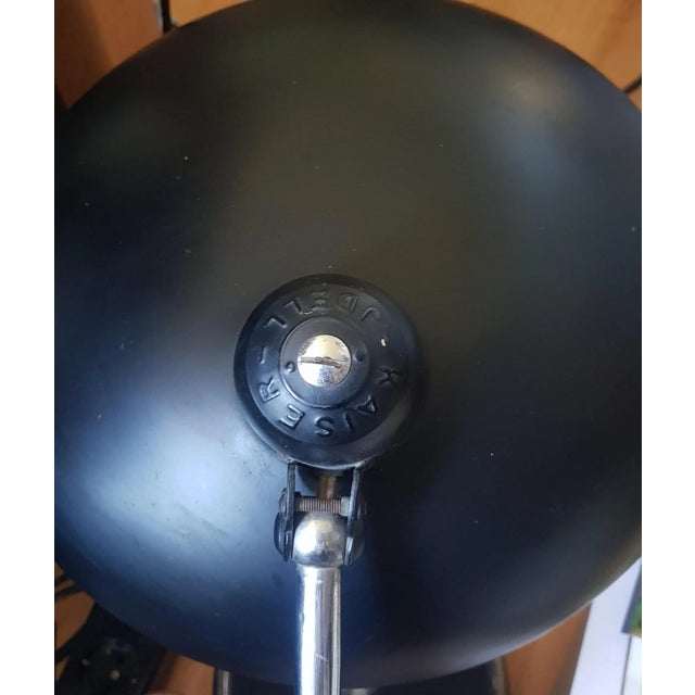 Metal Rare First Production of Black President 6631 Desk Lamp by Christian Dell for Kaiser Idell / Kaiser Leuchten, 1930s For Sale - Image 7 of 7