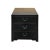 Chinese Distressed Black 3 Drawers Asian Style Nightstand For Sale - Image 3 of 7