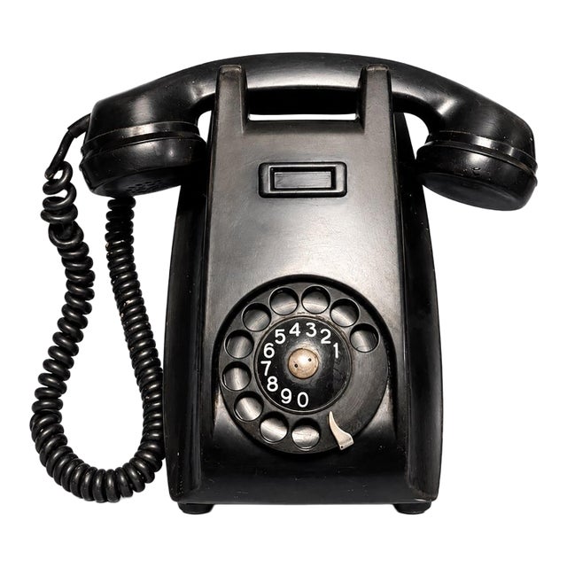 Vintage Ericsson Bakelite Rotary Wall Telephone For Sale