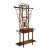 Antique English Bamboo Pagoda Hall Tree Umbrella Stand For Sale