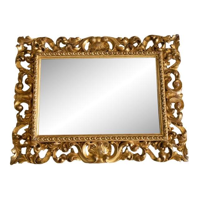 19th Century Carved Giltwood Mirror For Sale