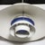 White Mid-Century Ph5 Pendant White & Blue Enamel Chandelier by Poul Henningsen For Sale - Image 8 of 12
