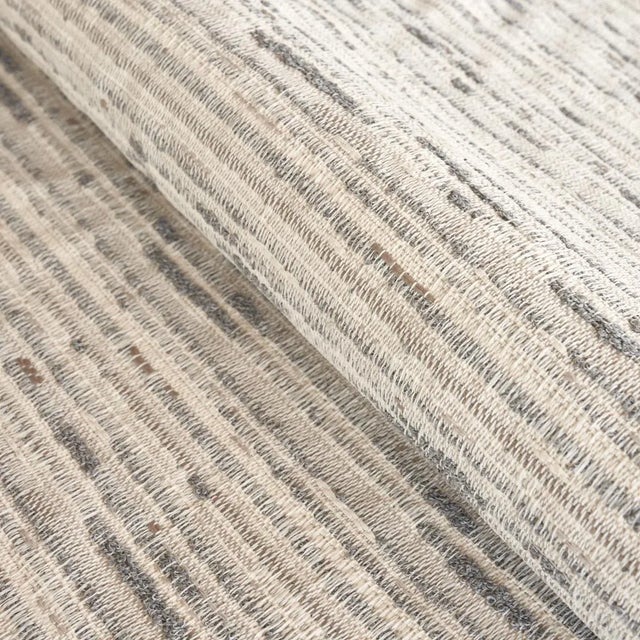 Schumacher Sample - Schumacher Tomori Indoor/Outdoor Fabric in Neutral For Sale - Image 4 of 4