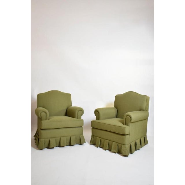 Set of Green Fabric Chairs, 1960s For Sale - Image 6 of 6