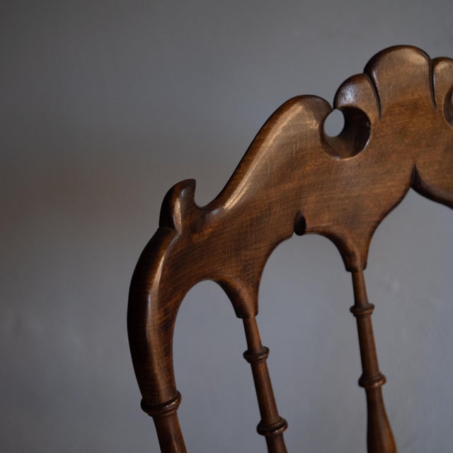 Vintage Chiavarina Chair with Armrests, 1950s For Sale - Image 10 of 18