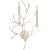 Chapman & Myers for Visual Comfort Signature Branch Sconce in Old White For Sale