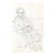 Myriam Cahn Figure Drawing of a Resting Old Man For Sale