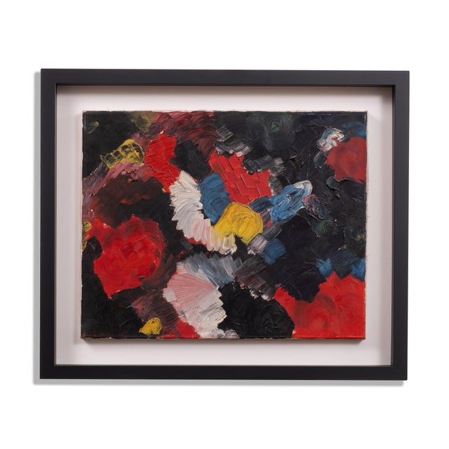 Friedrich Schiemann, Untitled, 1958, Oil on Canvas For Sale - Image 8 of 8