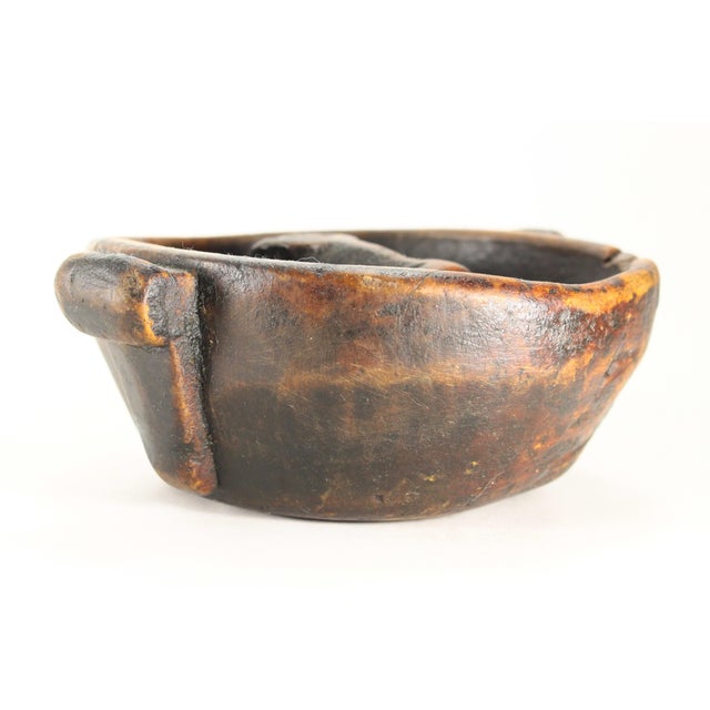 Antique Peruvian Aymara Wooden Marriage Bowl W Ox Chicha Drinking Vessel For Sale - Image 15 of 18