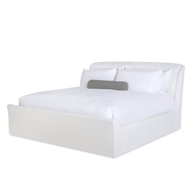 2020s Tara Shaw for Century Furniture Saint Germain King Sleigh Bed - Cream For Sale - Image 5 of 5