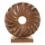 Abstract Teak Wood Sculpture Modern Home Decor For Sale