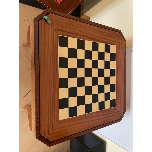 Hollywood Regency Inlaid Gaming Table, Italy, 1960s For Sale - Image 10 of 16