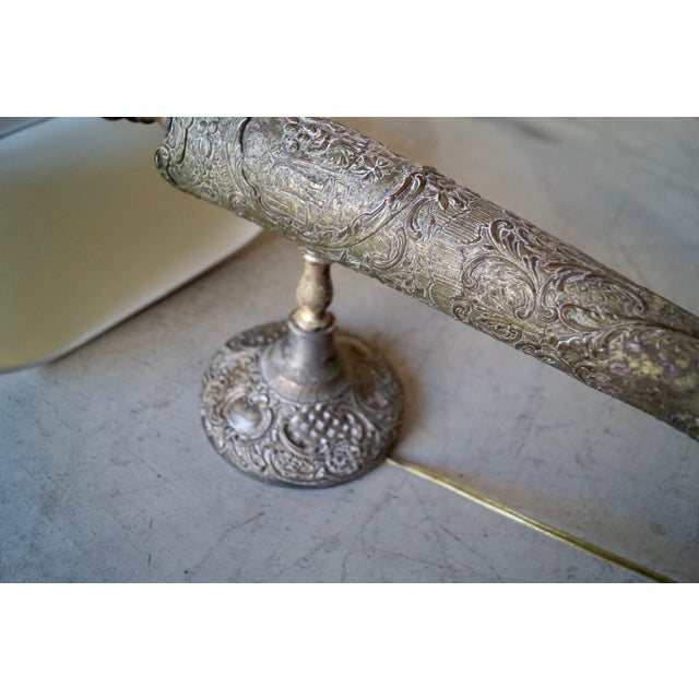 Metal Antique Victorian Aged Brass Wall Sconce For Sale - Image 7 of 12
