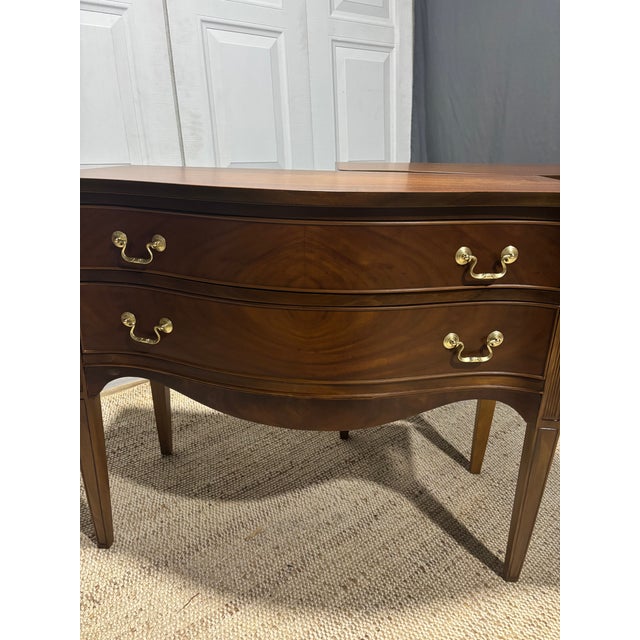 Pair of Serpentine Front Nightstand For Sale - Image 14 of 17