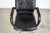1980’s Postmodern Swiss Reclining Leather Office Desk Chair For Sale - Image 9 of 12