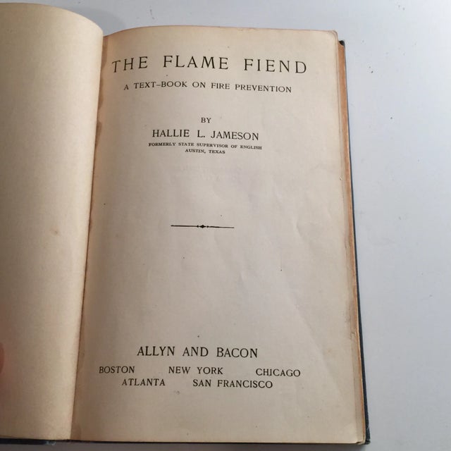 "The Flame Fiend" 1921 Hallie L. Jameson Book For Sale - Image 4 of 10